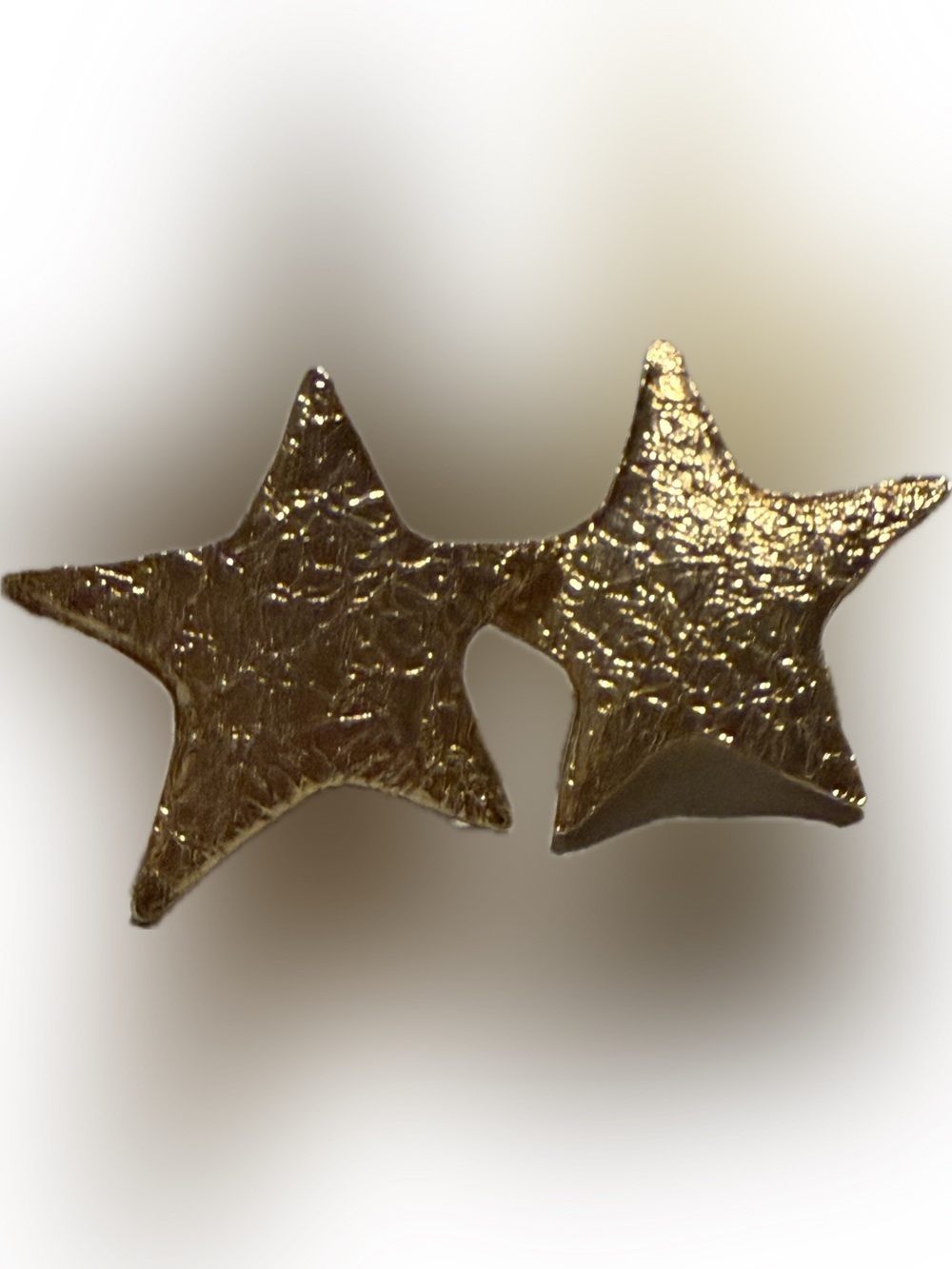 Gold Star Stud Earrings for Women - Classic Metallic Shine